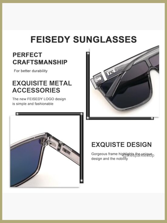 Oversized Flat Top Square Single Lens Mirrored Sunglasses UV400 main image 5